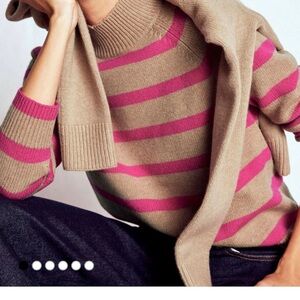 Boden Brown Marion Merino High NWT M pit to pit 21.5(mix18)